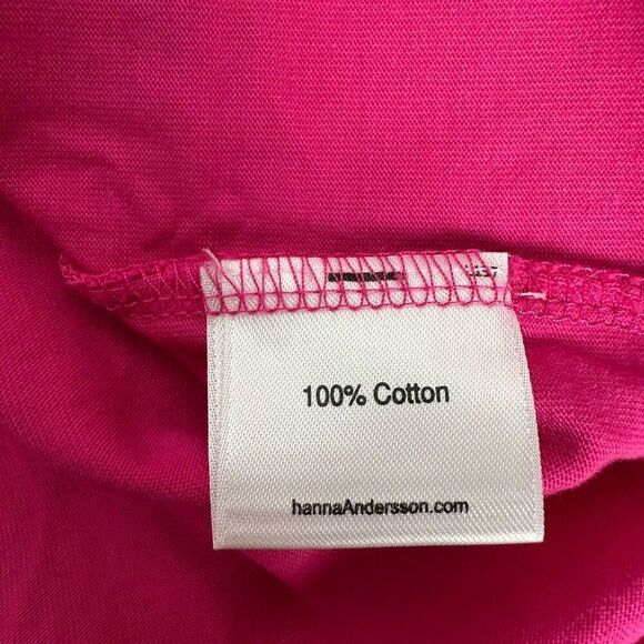 Hanna Andersson Pink Kids Peplum Top size 6-7 - Picture 5 of 6